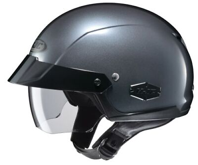 HJC IS Cruiser Motorcycle Sunscreen Half Helmet Anthracite XS SM MD LG XL 2XL BK $109.99