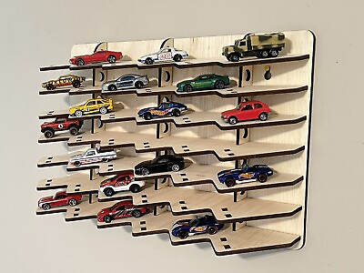 #ad 42 car hot display case showcase your wheels 1:64 collection with this shelf $65.00