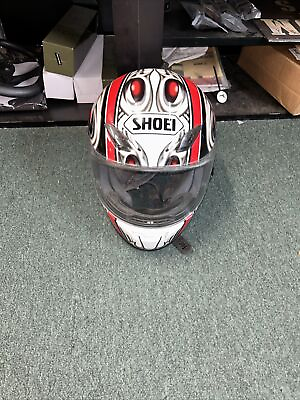 #ad #ad Shoei RF 1000 Full Face Motorcycle red white black Needs Liner For The Inside $70.00