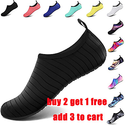 Water Shoes Womens Mens Swim Pool Beach Socks Quick Dry Barefoot Outdoor Surf $8.95
