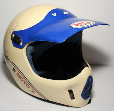 #ad Size L Vintage Bell Helmet Vette Moto X Helmet large motorcycle BMX ghost front $139.99