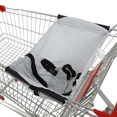 New Baby Supermarket Shopping Cart Hammock Chair Portable Bag Grey Stripes $17.99