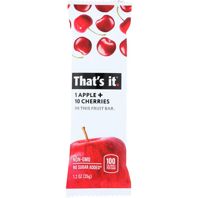 #ad That#x27;s It Fruit Bar Apple amp; Cherries 1.2 oz 12 Pack Bulk Case $33.43