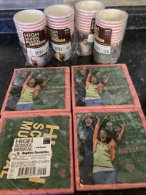 #ad High School Musical Valentine#x27;s Day Cups Napkins Party Set New $20.40