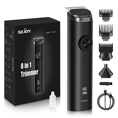 Men#x27;s Beard Trimmer Hair Clipper Waterproof Electric Body Shaver Grooming Kits $16.09
