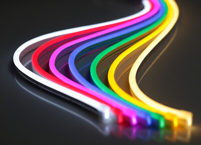 12V Flexible LED Strip Waterproof Sign Neon Lights Silicone Tube 1M 5M or 50M $17.99