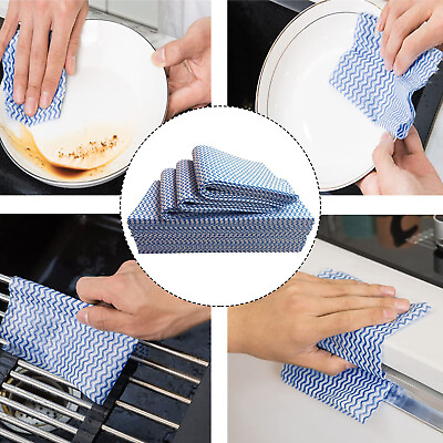 60Pcs Disposable Dish Cloth Reusable Cleaning Cloth Disposable Heavy Duty Dish $27.85