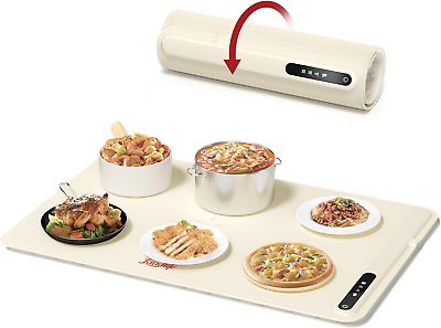 #ad Electric Warming Tray with Adjustable Temperature Foldable Food Warmer for Par $102.99