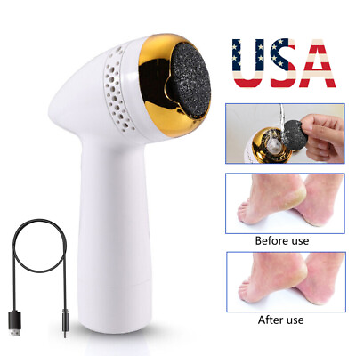White Electric Foot Grinder File Callus Remover Foot Skin Care Pedicure Machine $18.39
