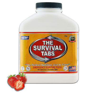 Survival Tabs 180 Emergency Food 15 Day Supply 25 Years Shelf Life $42.95