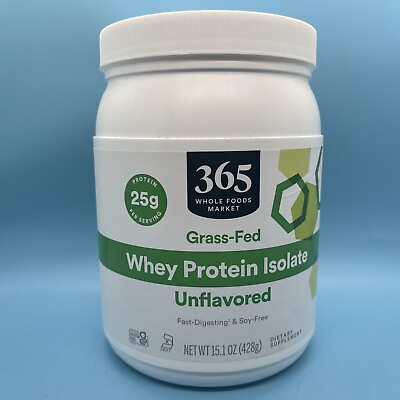 #ad #ad 365 whole foods grass fed whey protein isolate unflavored fast digesting 15.1 oz $23.00