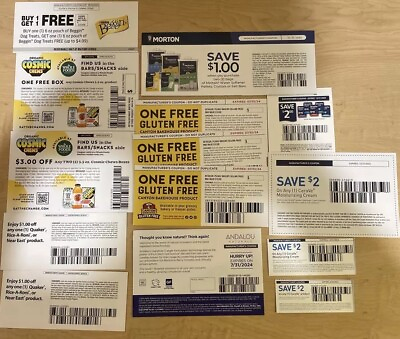 #ad Lot of 14 Coupons Up to Nearly $70 Off Many Food amp; Grocery Brands See Details $28.95