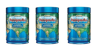 #ad #ad 3 X Rajnigandha Pan Masala Premium Flavoured Mouth Freshner Cans Pack 100g $35.09