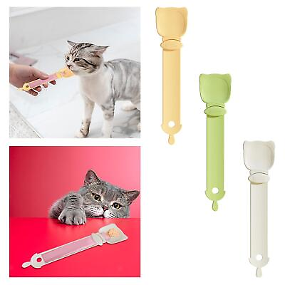 #ad Cat Strip Squeeze Spoon without Wasting Save Food Portable Pet Food Spoons $7.28