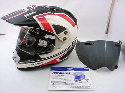 #ad Arai Helmet ADVENTURE L Size with Smoke Shield Off Road Good Condition $356.15