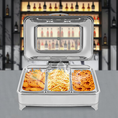#ad Electric Buffet Food Warmers Commercial Heat Food Countertop Silver Pizza Warmer $175.00
