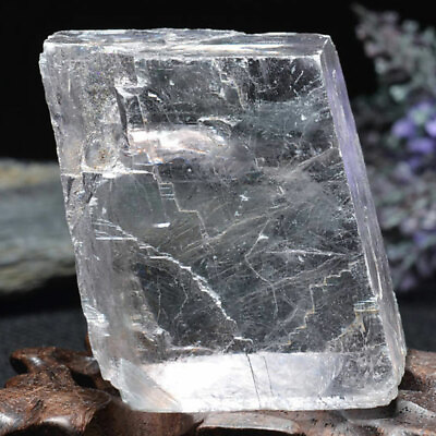 #ad 1ps Natural Iceland Spar Quartz Crystal Mineral Teaching Specimen Healing 50 70g $7.99