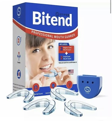 Bitend Professional Mouth Guards: 2 Regular and 2 Heavy Duty MouthGuards Sealed $7.47