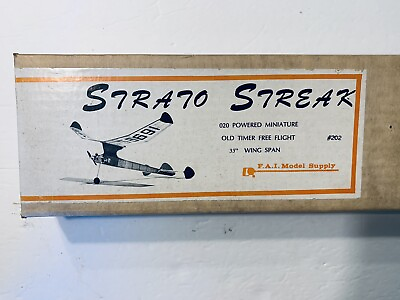 Vintage Supply FAI Model Airplane Strato Streak #202 $105.55