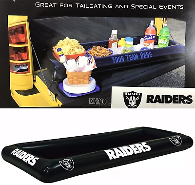#ad NFL Las Vegas Raiders Tailgate Inflatable Party Buffet Table $22.99
