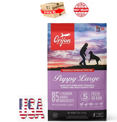 25 lb Puppy Large Breed Dry Dog Food NEW FREE SHPIING $70.00