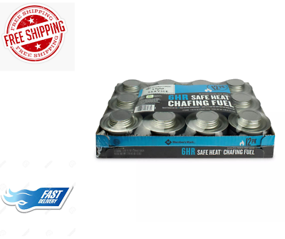 Restaurant Chafing Fuel Gel 6 Hour Safe Heat W PowerPad 12 Cans Biodegradable $28.25
