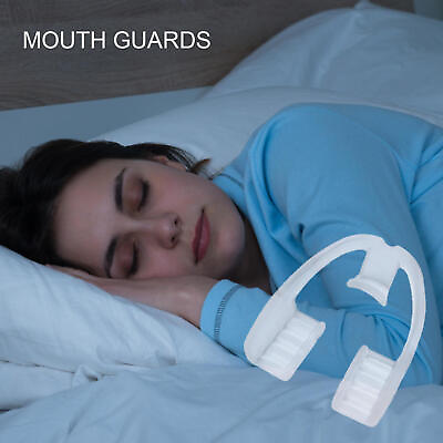 #ad Silicone Mouth Guard Night Teeth Clenching Grinding Sleep Dental Bite Moldable $9.09