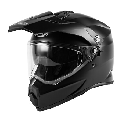 #ad Gmax AT 21 Adventure Matte Black Dual Sport Helmet Adult Sizes XS XL $54.99