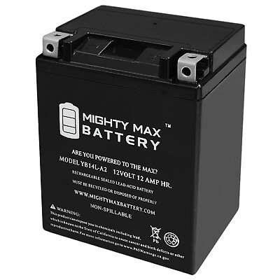 #ad Mighty Max YB14L A2 12V 12Ah Replacement Battery for Arctic Cat Cat 250 4WD 2004 $39.99