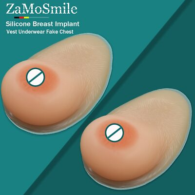 #ad Silicone Breast Forms Prosthetic Breast for Transgender Cosplay Fake Breasts $53.54