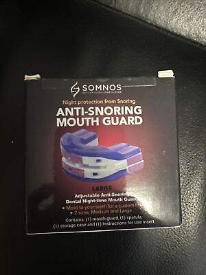 #ad Somnos anti Snore Mouthguard Adjustable Sleep Mouth Guard for Snoring Large $17.50