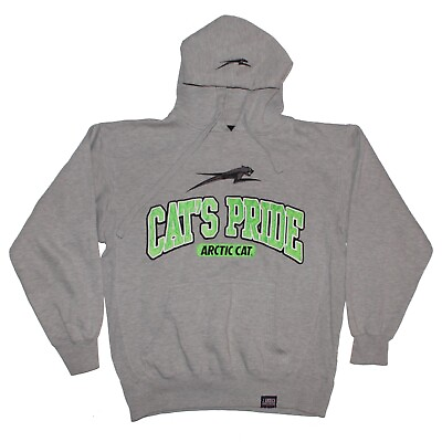 #ad Arctic Cat Vintage Sweatshirt Cat#x27;s Pride size Large fits Med Gray Arcticwear $49.95