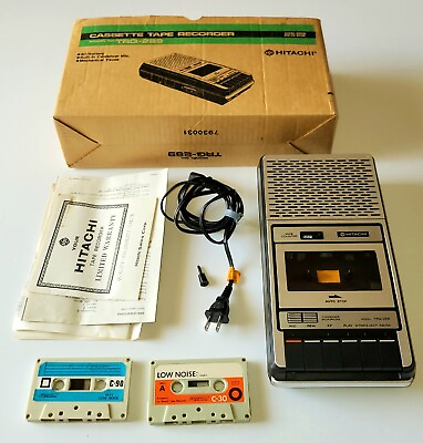Vintage Hitachi Portable Top Loading Cassette Recorder Tape Player TRQ 289 $64.99