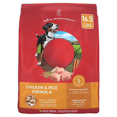 #ad Dry Dog Food for Adult Dogs High Protein Real Chicken amp; Rice 16.5 lb Bag $28.35