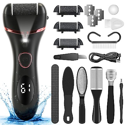 Electric Foot Grinder File Callus Dead Skin Remover Pedicure Tool Rechargeable $18.49
