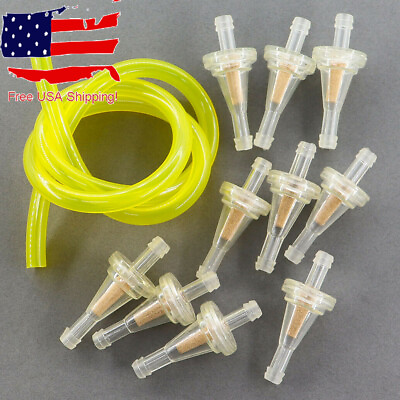 10x Snowmobile 1 4quot; Motorcycle Inline Gas Fuel Filter for Dirt Bike ATV UTV US $10.45