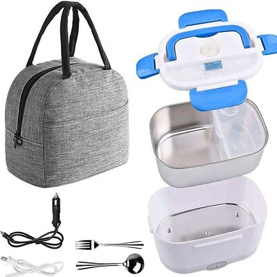 #ad 110V Electric Heating Lunch Box Portable for Car Office Food Warmer Container US $21.17