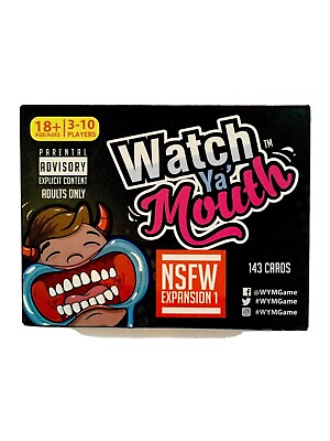 Watch Ya#x27; Mouth Game NSFW Expansion Pack 1 Adults Only $4.50