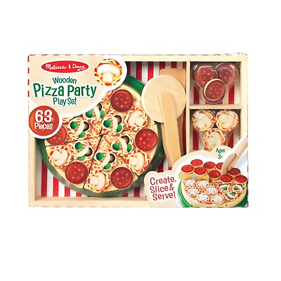 Melissa and doug toys Pizza Party Play Food Set $23.99