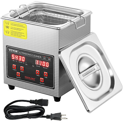 #ad #ad VEVOR 2L Ultrasonic Cleaner with Timer Heating Machine Digital Sonic Cleaner $49.89
