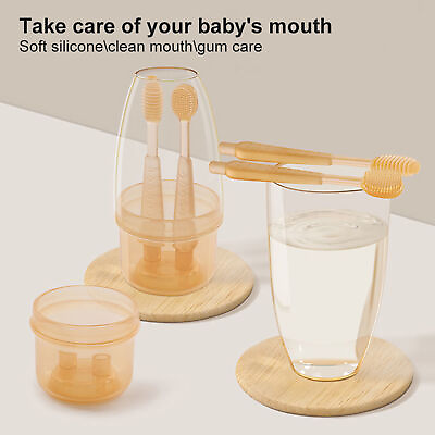 #ad 1set Baby Mouth Cleaner Safe Hygienic Toddler Mouth cleaning Toothbrush Tongue $8.30