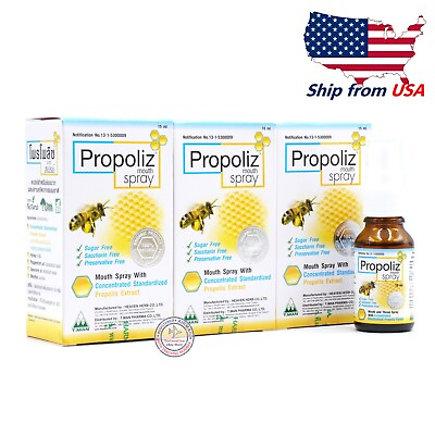 #ad Propoliz Mouth Spray with Standardize Propolis and Natural Extract 15ml pack 3 $27.90