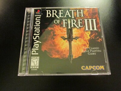 Breath of Fire III SONY PlayStation 1 1998 PS1 2 3 UNPLAYED COMPLETE NEW MINT $199.95