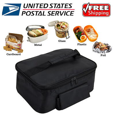 Car Lunch Box Bag Container Anti slip Electric Food Warmer Heating Oven Black US $25.25
