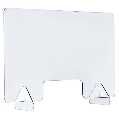 24quot; x 16quot; Protective Plexiglass Sneeze Guard Acrylic Shield for Counter $16.00