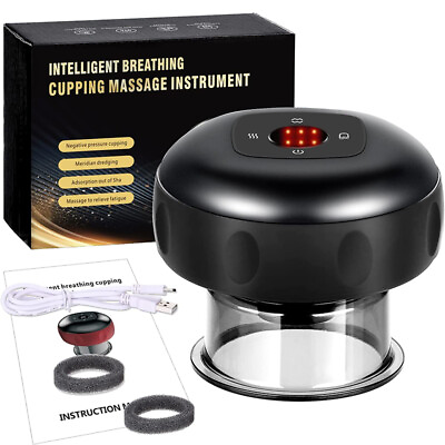 Smart Electric Massager Cupping Therapy Scraping Red Light Heating Body Slimming $13.99
