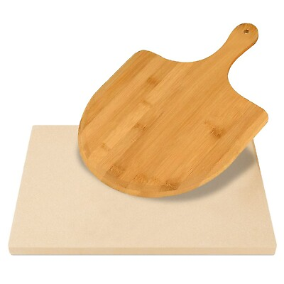 #ad #ad Augosta Pizza Stone for Oven and Grill Free Wooden Pizza Peel paddle Durabl... $19.17