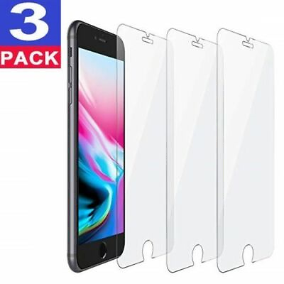 For iPhone 12 11 Pro Max XR X XS Max 8 7 Tempered GLASS Screen Protector 3 PACK $2.70