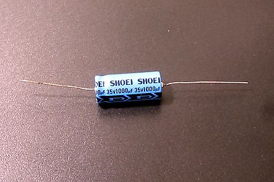 #ad 80 pieces Shoei 1000uf 35vdc 85c Axial Lead Electrolytic Capacitor 20% $45.95