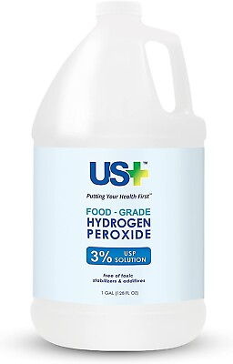 #ad HYDROGEN PEROXIDE ALL NATURAL CLEANER US FOOD GRADE 3% VERSATILE 1 GALLON 1PACK $25.05